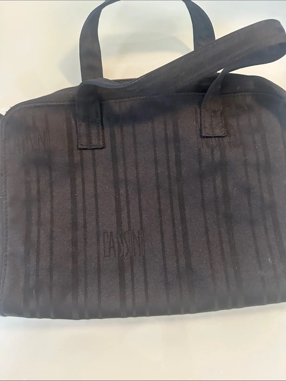 Black Men’s Briefcase-Style Travel Bag